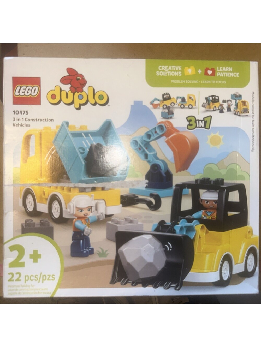 LEGO DUPLO 10475 Truck & Tractor Excavator Building Toy New-in-Box